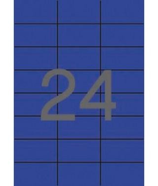 ETIQUETAS ADHESIVAS 70X37 AZUL 20H