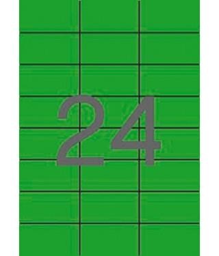 ETIQUETAS ADHESIVAS 70X37 VERDE