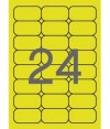 ETIQUETAS ADHESIVAS FLUOR 64X33.9 AMARILLO