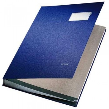 PORTAFIRMAS PP 20 SEP. AZUL/NEGRO LEITZ