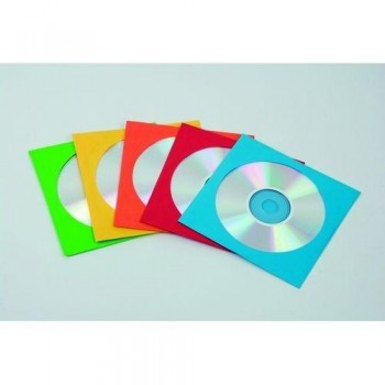 SOBRES PARA CD PAQUETE DE 50 COLORES