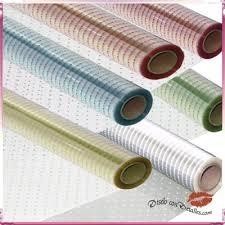 ROLLO CELOFAN DECORADO PUNTOS COLORES SURTIDOS 0.7 M X 1.5 METROS