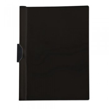 DOSSIER A4 CON CLIP DE PLASTICO 220X310 MM PARA 20-30 HOJAS NEGRO