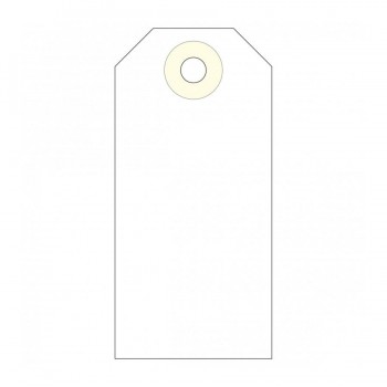 ETIQUETAS CON ARANDELA 80X38 MM 1000 UDS