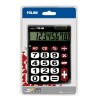 CALCULADORA MILAN 8 DIGITOS NEGRO Y ROJO