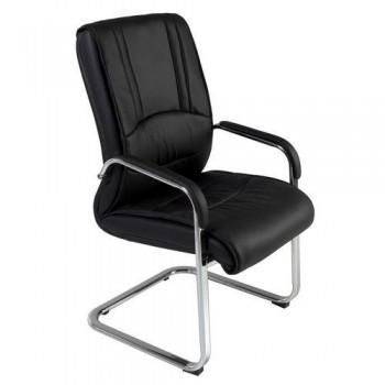 SILLA CONFIDENTE IMITACION PIEL ECO RD-987 NEGRO