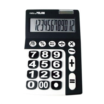 CALCULADORA SOBREMESA 12 DIG TECLAS GRANDES TOUCH MILAN