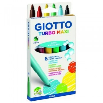 ROTULADORES PUNTA GRUESA GIOTTO TURBO MAXI