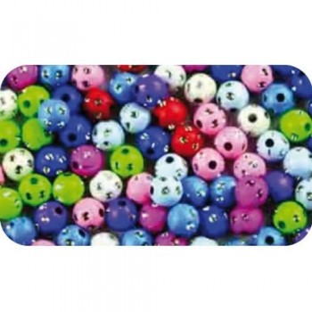 ABALORIOS DE PLÁSTICO REDONDOS BOLSA 30G FIXO KIDS