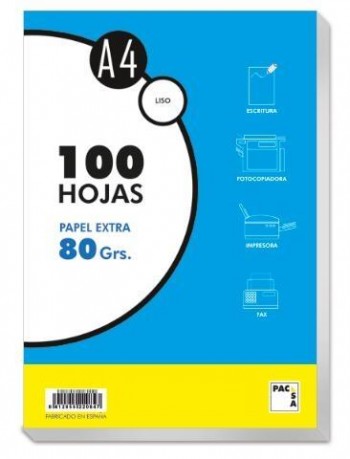 PAPEL MULTIFUNCION  A-4 80 GRS. (100u.) BLANCO
