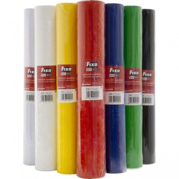 ROLLO PVC ADHESIVO 0.45 X 2 M COLORES VARIOS FIXO