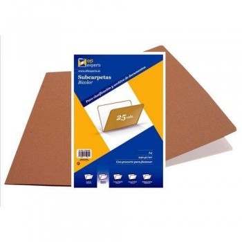 SUBCARPETAS DE CARTULINA TAMAÑO  A-4 COLORES VARIOS