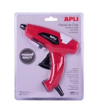 PISTOLA COLA 40W + 2 BARRAS COLA APLI