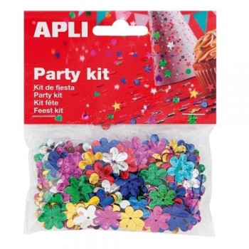 BOLSA CONFETI FIGURAS VARIADAS DE COLORES 14 GRS APLI