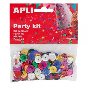 BOLSA CONFETI FIGURAS VARIADAS DE COLORES 14 GRS APLI