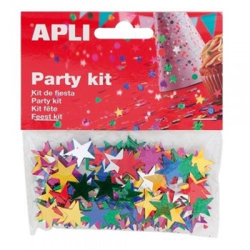 BOLSA CONFETI FIGURAS VARIADAS DE COLORES 14 GRS APLI