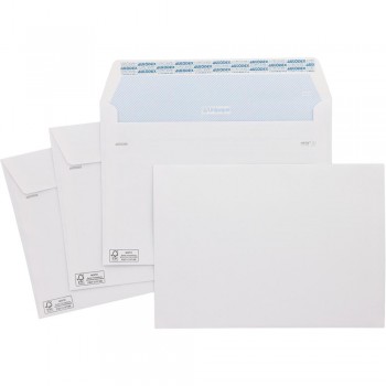 SOBRE BLANCO 229X324 MM 100 G SOLAPA RECTA CIERRE TIRA SILICONA