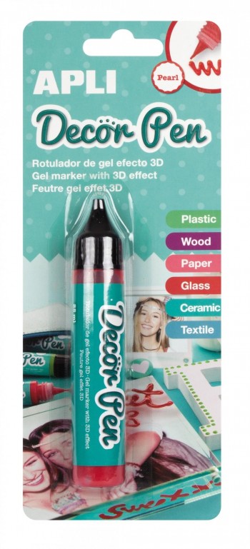 DECORPEN PEARL ROJO 1UD