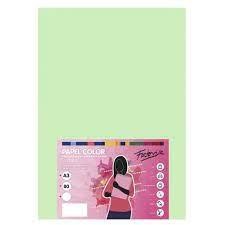 PAPEL COLOR A4 80G 100H VERDE PASTEL