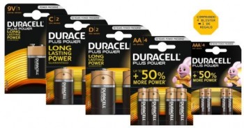 PILAS ALCALINA DURACELL PLUS