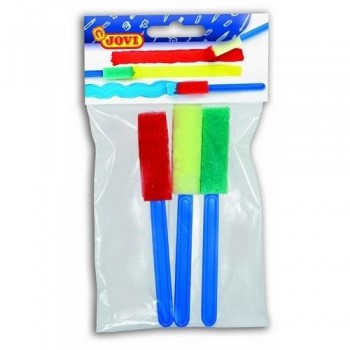 PINCELES PEQUEÑOS ESPUMA FORMAS DIVERSAS 3 UDS