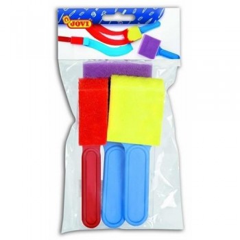 PINCELES GRANDES ESPUMA FORMAS DIVERSAS 3 UDS