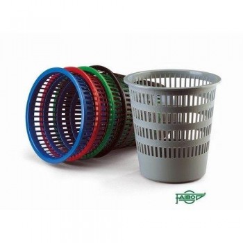 PAPELERA PLASTICO REJILLA