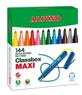 ROTULADORES ALPINO MAXI 12 UDS