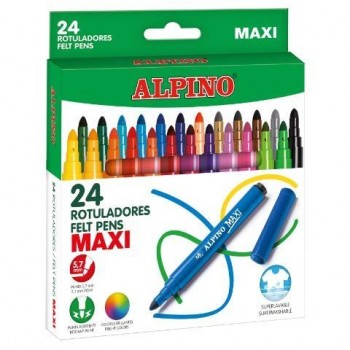 ROTULADORES ALPINO MAXI 12 UDS