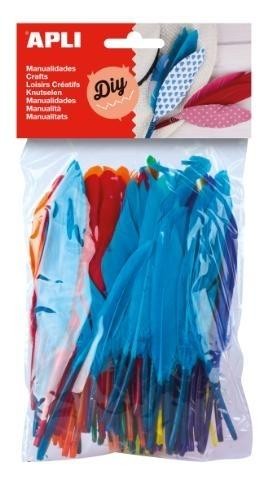 BOLSA PLUMAS COLORES SURTIDOS