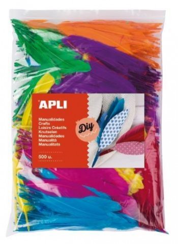 BOLSA PLUMAS COLORES SURTIDOS