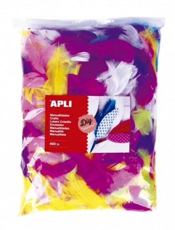 BOLSA PLUMAS COLORES SURTIDOS