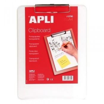 CLIPBOARD TRANSPARENTE A4 PLASTICO