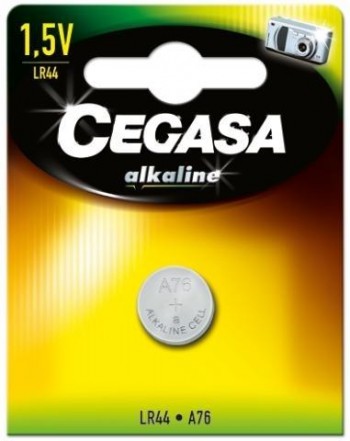 PILA CEGASA ALCALINA BOTON LR44 1,5V BT BLISTER