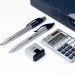 BOLIGRAFO RETRACTIL MILAN P1 SILVER AZUL