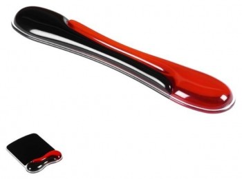 REPOSAMUÑECAS KENSINGTON DUO GEL TECLADO O RATON NEGRO/ROJO