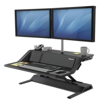 ESTACION DE TRABAJO LOTUS  DX SIT-STAND NEGRO FELLOWES