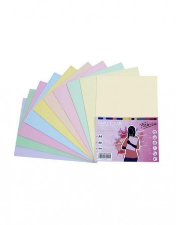 PAPEL A-4 100H SURTIDO PASTEL