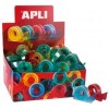 ROLLO CINTA ADHESIVA MINI 15 MM X 10 M CON DISPENSADOR