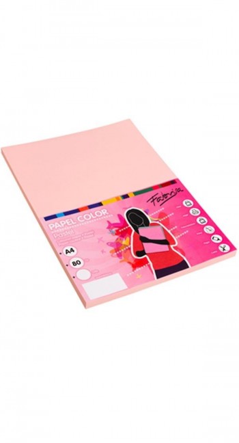 PAPEL 80G A4 100H NARANJA CLARO