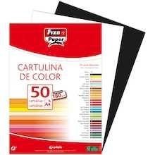 CARTULINA  TAMAÑO A-4 180 GRS COLORES VARIOS