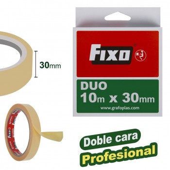 CINTA ADHESIVA DOBLE CARA 10 M X 30 MM FIXO