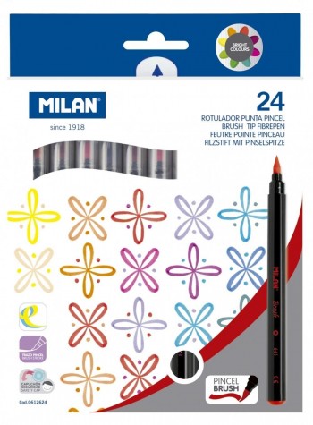 ROTULADORES MILAN  PUNTA PINCEL