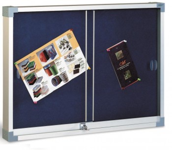 VITRINA CORCHO TAPIZADO PUERTAS METACRILATO FAIBO