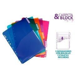 CARPETA Y BLOCK COLORES SUPRA