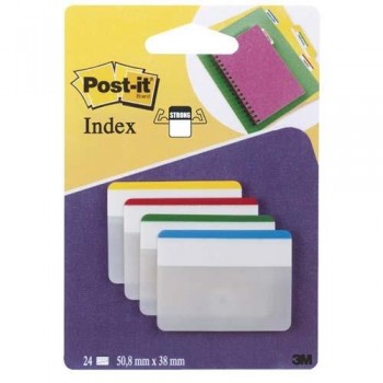 BANDERITAS POST-IT  INDEX RIGIDAS PLANAS EXTRA GRUESA