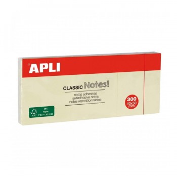 NOTAS ADHESIVAS APLI CLASSIC TAMAÑOS VARIOS