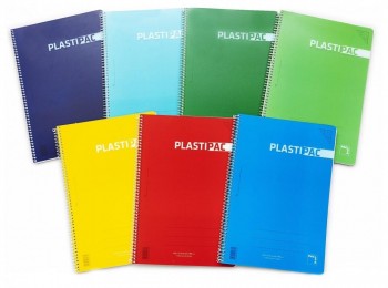 CUADERNOS PLASTIPAC TAPA POLIPROPILENO PAPEL 90 GRS