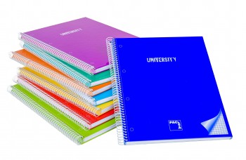 CUADERNO MICROPERFORADO UNIVERSITY A4 80 HOJAS 90 GRS CUADRO 5X5 TAPA CARTON PACSA