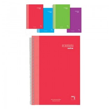 CUADERNO 120 HOJAS MICROPERFORADO CUADRO 5X5 PREMIUM EXTRA 90 GRS